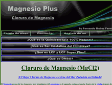 Tablet Screenshot of magnesioplus.com